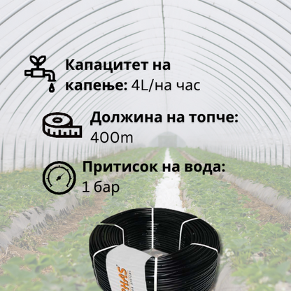 Тврда капка систем- 33cm растојание на капалки  (Tип 3/5) - Fi 16
